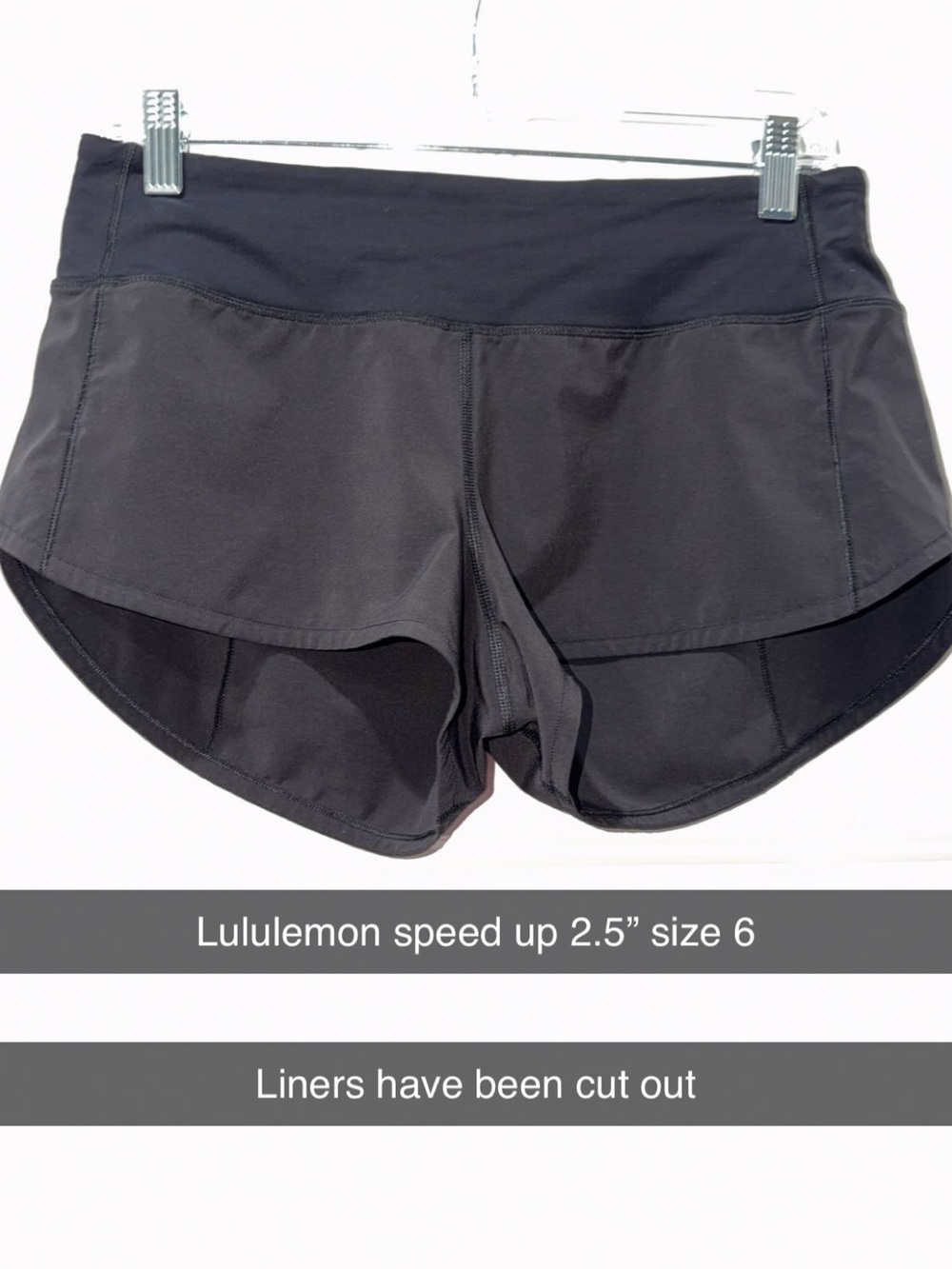 lululemon athletica Black Women's Athletic Running Shorts